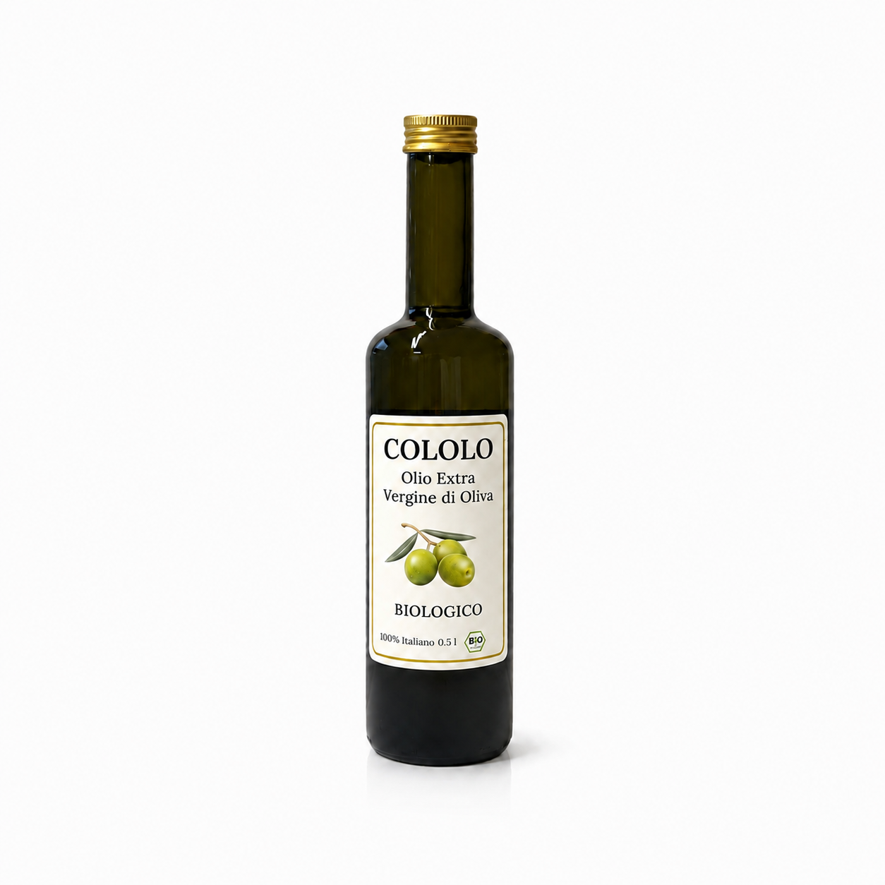 COLOLO Bio Olivenöl 0,5l Flasche · Natives Olivenöl extra aus biologischem Anbau