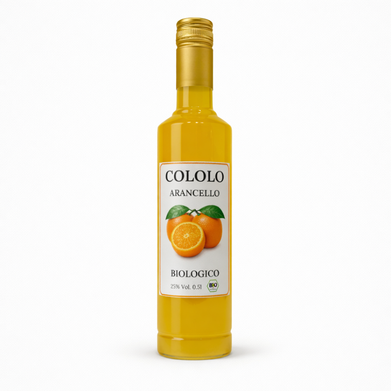 Flasche Cololo Bio Arancello, 0,5 Liter, italienischer Orangenlikör